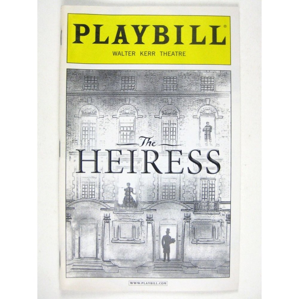 Heiress Playbill January 2013 Jessica Chastain David Strathairn Dan Stephen NYC